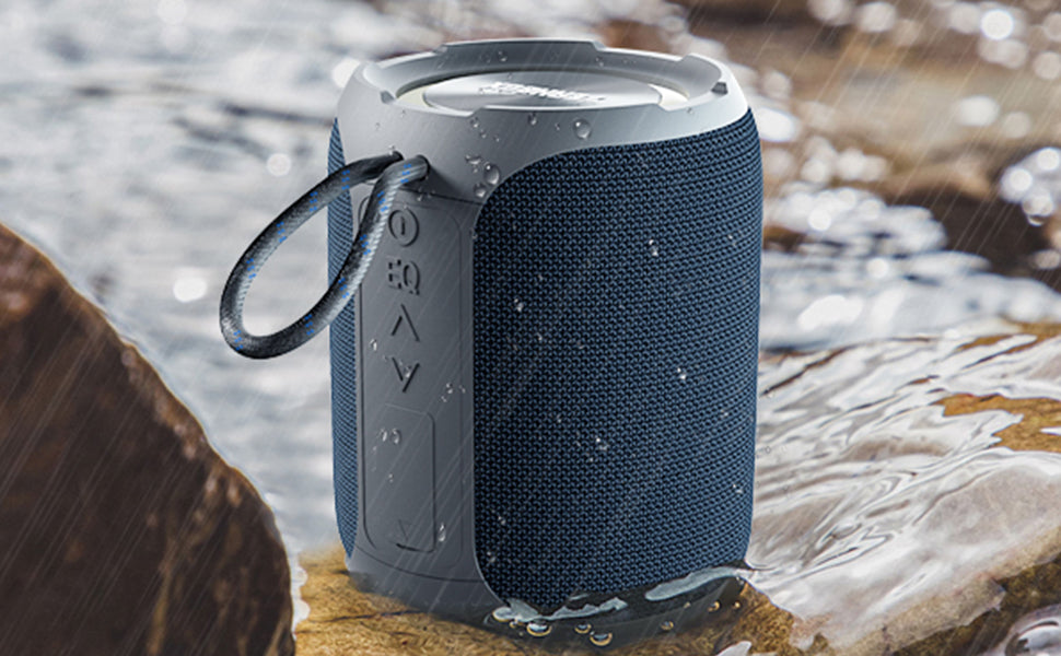 YEAHBOX Portable Speaker with Stereo Wireless, IPX7 Waterproof Speaker with 4-in 1 BT/Aux/TF-Card/U Disk Input, Wireless Speaker for Outdoor/Home/Party/Electronic Gadgets