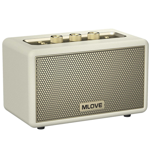 Portable Wireless Speaker with Aux Input, USB Port, Micro SD Card Slot, Decorative Wireless Speaker for Home Office Bookshelf, Battery Powered, 80W Stereo Sound