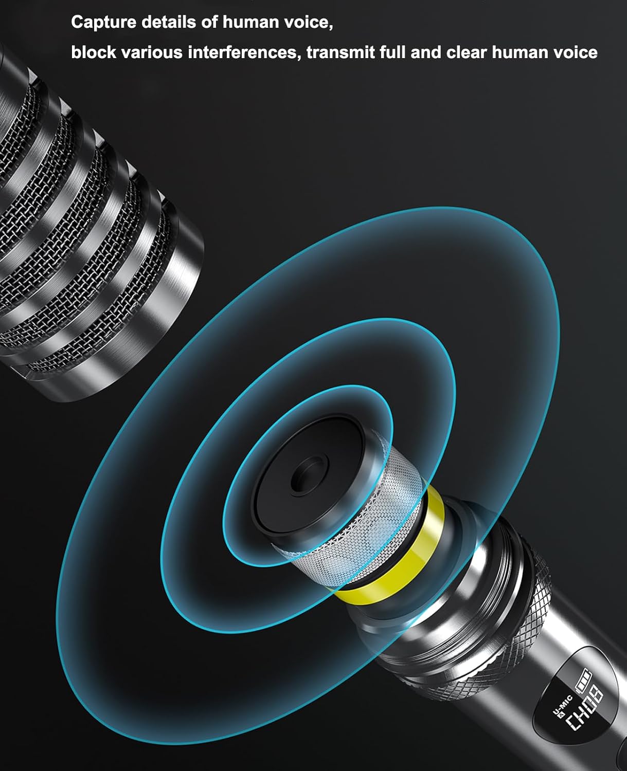 UHF Wireless Microphone Only D4 / D5 (X30) Karaoke Machine