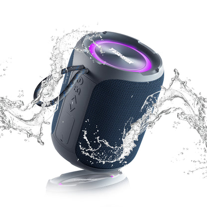 YEAHBOX Portable Speaker with Stereo Wireless, IPX7 Waterproof Speaker with 4-in 1 BT/Aux/TF-Card/U Disk Input, Wireless Speaker for Outdoor/Home/Party/Electronic Gadgets