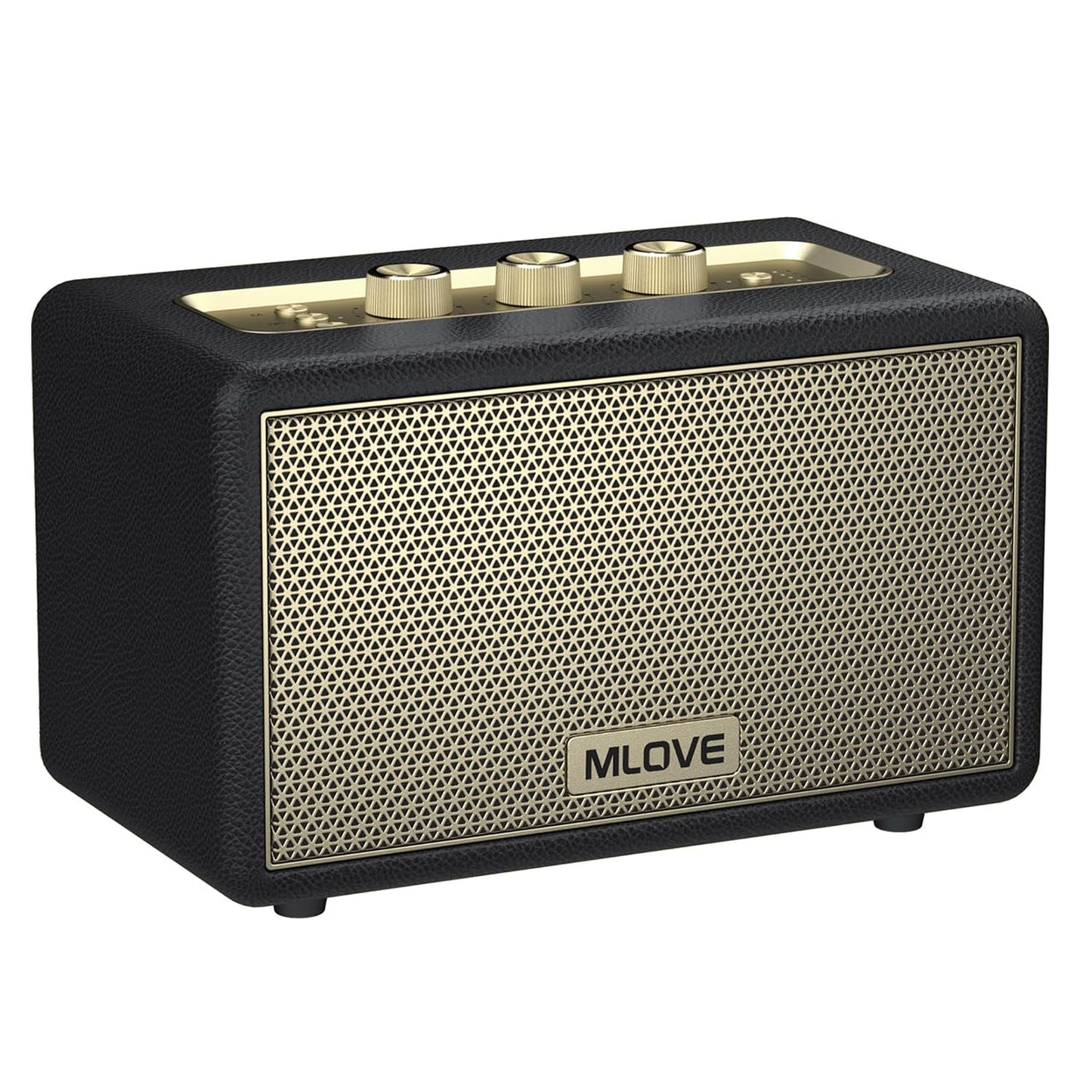 Portable Wireless Speaker with Aux Input, USB Port, Micro SD Card Slot, Decorative Wireless Speaker for Home Office Bookshelf, Battery Powered, 80W Stereo Sound