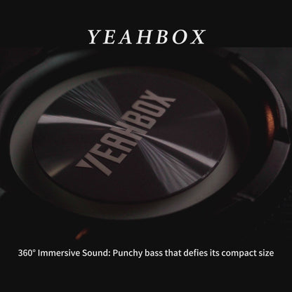 YEAHBOX Portable Speaker with Stereo Wireless, IPX7 Waterproof Speaker with 4-in 1 BT/Aux/TF-Card/U Disk Input, Wireless Speaker for Outdoor/Home/Party/Electronic Gadgets