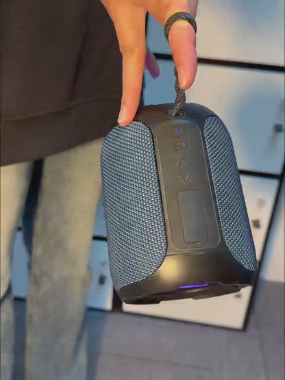 YEAHBOX Portable Speaker with Stereo Wireless, IPX7 Waterproof Speaker with 4-in 1 BT/Aux/TF-Card/U Disk Input, Wireless Speaker for Outdoor/Home/Party/Electronic Gadgets